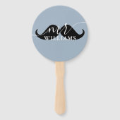 Gepersonaliseerd Mr Mrs Bruid of Bruidegom Huwelij Handwaaier (Voorkant)
