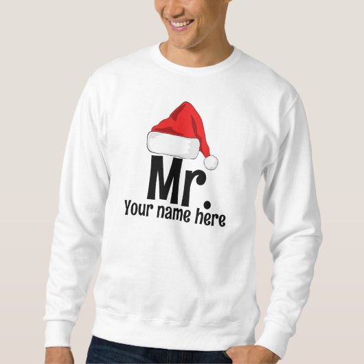 Gepersonaliseerd Mr. Santa Sweatshirt (Voorkant)