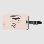 Gepersonaliseerd MRS [lastname] & [jaar] bagagelab Bagagelabel (Voorkant (horizontaal))