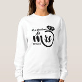 gepersonaliseerd Mrs script Trui (Voorkant)