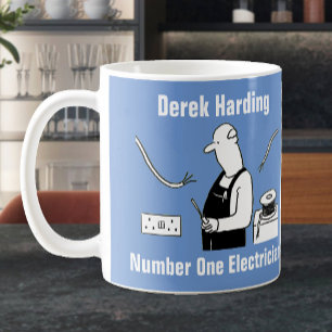 Gepersonaliseerd Mug voor een elektricien Koffiemok