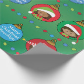 Gepersonaliseerd multiculturelmeisje Elf Cadeaupapier (Hoek)