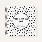 Gepersonaliseerd multomap, Boho multomap, Modern B Notitieboek (Voorkant)