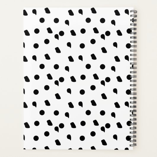 Gepersonaliseerd multomap, Boho multomap, Modern B Planner (Achterkant)