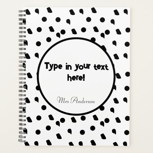 Gepersonaliseerd multomap, Boho multomap, Modern B Planner (Voorkant)