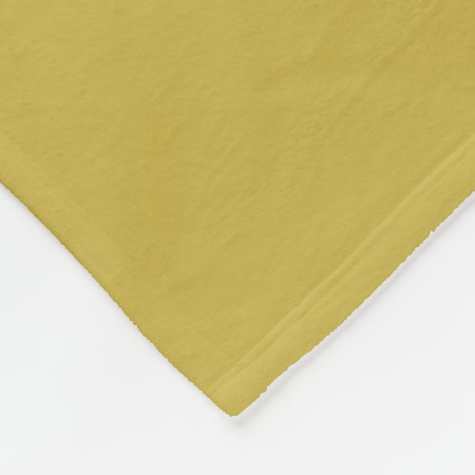 Gepersonaliseerd Mustard Yellow Pattern Fleece Deken (Hoek)
