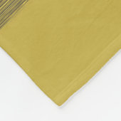 Gepersonaliseerd Mustard Yellow Pattern Fleece Deken (Hoek)