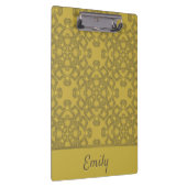 Gepersonaliseerd Mustard Yellow Pattern Klembord (Rechts)