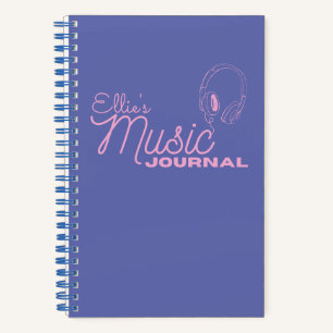 Gepersonaliseerd muziektijdschrift notitieboek