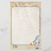 Gepersonaliseerd  muziekwerk briefpapier (Voorkant)