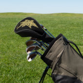 Gepersonaliseerd mystiek goud golfheadcover (Insitu)
