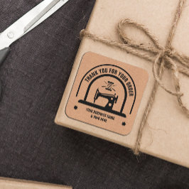 Gepersonaliseerd NAAIEN Craft Paper Vierkante Sticker