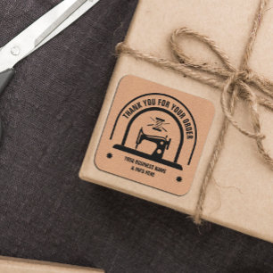 Gepersonaliseerd NAAIEN Craft Paper Vierkante Sticker