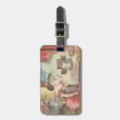 Gepersonaliseerd, , naaigarend bagagelabel (Voorkant verticaal)