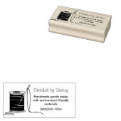 Gepersonaliseerd naainaald & draadstempel rubberstempel (Gestempeld)