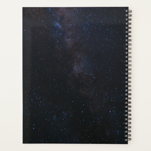 Gepersonaliseerd naam astronautenstars en ruimteba planner (Achterkant)