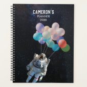 Gepersonaliseerd naam astronautenstars en ruimteba planner (Voorkant)