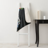 Gepersonaliseerd naam astronautenstars en ruimteba sherpa deken (In situ)