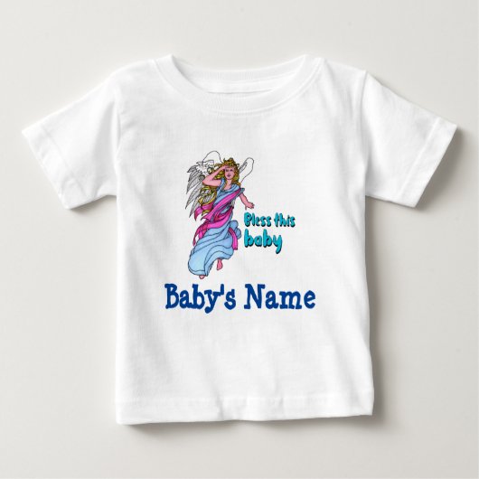 Gepersonaliseerd (naam baby) Blaas het Baby t-shir (Voorkant)