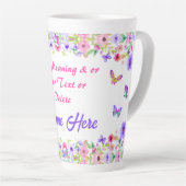 Gepersonaliseerd, naam betekent cadeautjes voor ha latte mok (Rechterhoek)