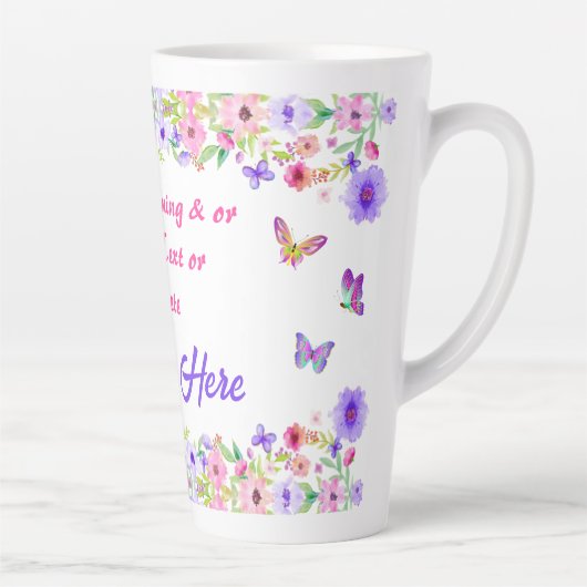 Gepersonaliseerd, naam betekent cadeautjes voor ha latte mok (Rechts)