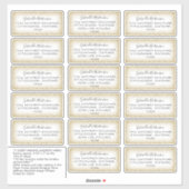 Gepersonaliseerd naam en adreslabel van ontvanger  sticker (Vel)