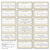 Gepersonaliseerd naam en adreslabel van ontvanger  sticker (Voorkant)