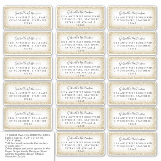 Gepersonaliseerd naam en adreslabel van ontvanger  sticker (Voorkant)