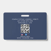 Gepersonaliseerd naam en foto | Beveiligings-ID-Ka Badge (Achterkant)