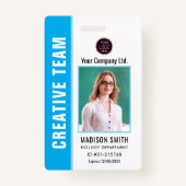 Gepersonaliseerd naam en foto | ID-Kaart-badge Badge (Voorkant)