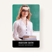 Gepersonaliseerd naam en foto | ID-Kaart-badge Badge (Voorkant)