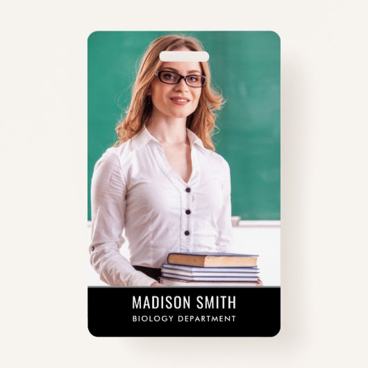 Gepersonaliseerd naam en foto | ID-Kaart-badge Badge (Voorkant)