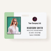 Gepersonaliseerd naam en foto | ID-Kaart-badge Badge (Voorkant)