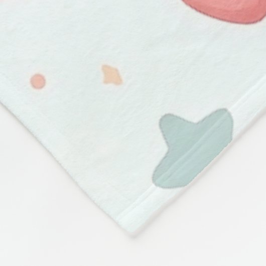 Gepersonaliseerd Naam en Nummer Softball Throw Fleece Deken (Hoek)