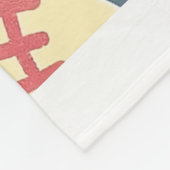 Gepersonaliseerd Naam en Nummer Softball Throw Fleece Deken (Hoek)