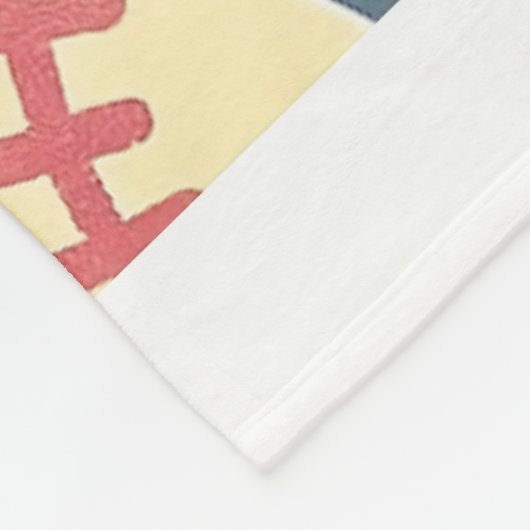 Gepersonaliseerd Naam en Nummer Softball Throw Fleece Deken (Hoek)