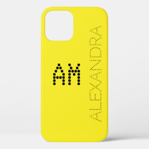 Gepersonaliseerd naam en zwart-wit lettertype op g Case-Mate iPhone case