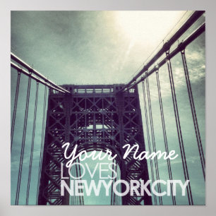 Gepersonaliseerd Naam Loves New York City Poster