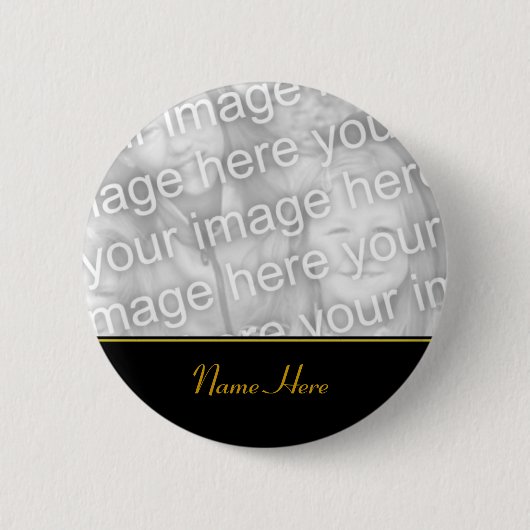 Gepersonaliseerd naam Memorial Photo Button (Voorkant)