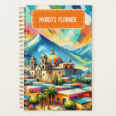 Gepersonaliseerd naam Mexicaans landschap Planner (Voorkant)