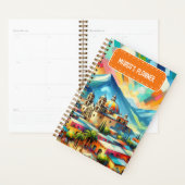 Gepersonaliseerd naam Mexicaans landschap Planner (Display)