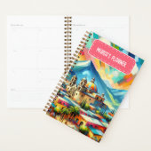 Gepersonaliseerd naam Mexicaans landschap Planner (Display)