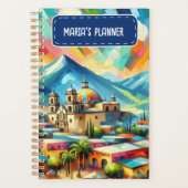 Gepersonaliseerd naam Mexicaans landschap Planner (Voorkant)
