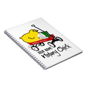 Gepersonaliseerd naam mobiele notaris rode wagon notitieboek (Rechterzijde)