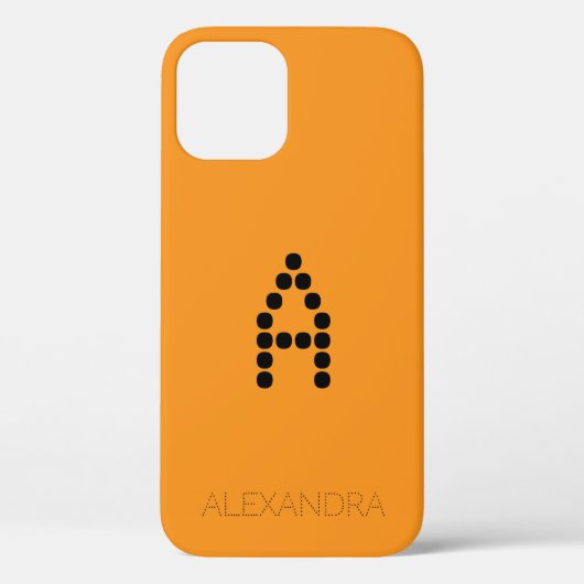 Gepersonaliseerd Naam & Monogram Slimme Doopvont o Case-Mate iPhone Case (Achterkant)