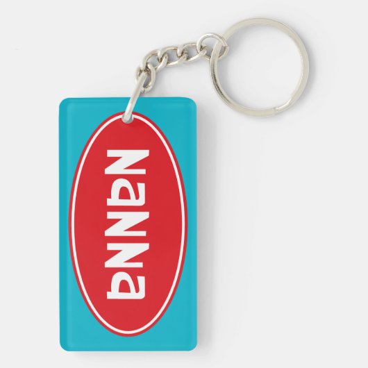 Gepersonaliseerd naam NANNA Sleutelhanger (achterkant)