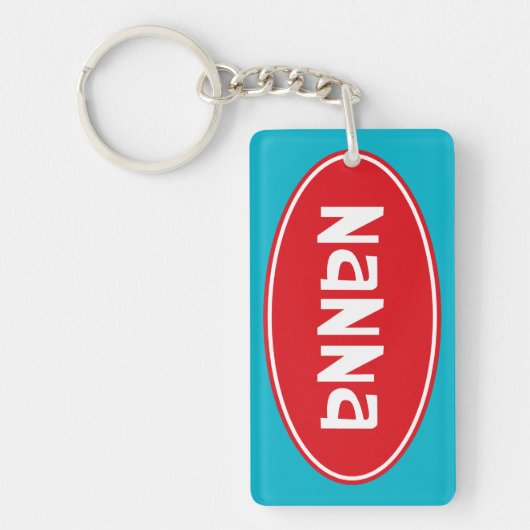 Gepersonaliseerd naam NANNA Sleutelhanger (Voorkant)