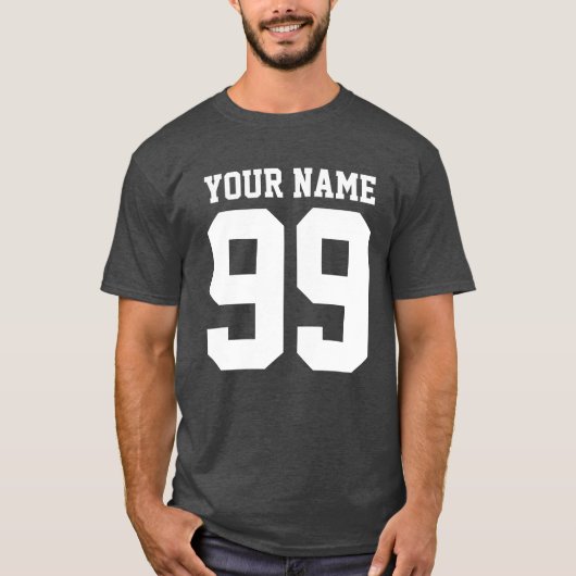 Gepersonaliseerd Naam Nummer Gift Gepersonaliseerd T-shirt (Voorkant)
