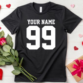 Gepersonaliseerd Naam Nummer Gift Gepersonaliseerd T-shirt