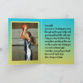 Gepersonaliseerd Naam Sentiment Foto Sport Basketb Kaart (Binnen)